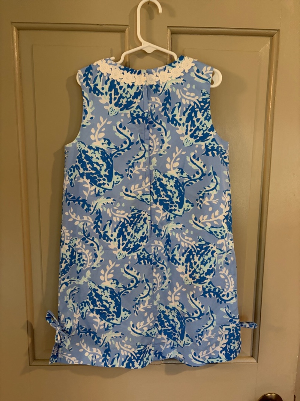 Lilly Pulitzer Floral Shift Dress with White Trim - Picture 3 of 3